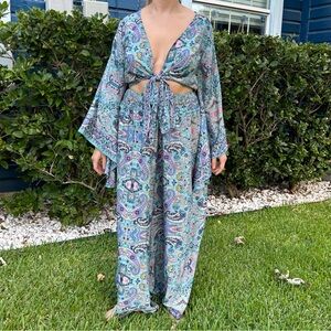 Paisley Print Jumpsuit